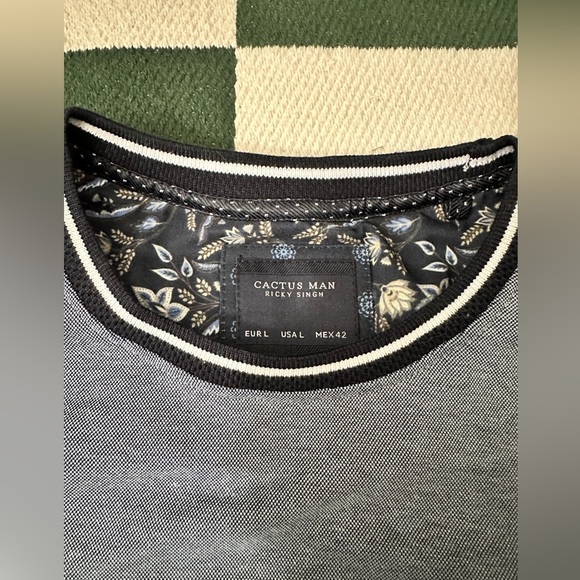 •Cactus Man Ricky Singh Shirt | Blue Size L | New Condition• - Picture 4 of 6